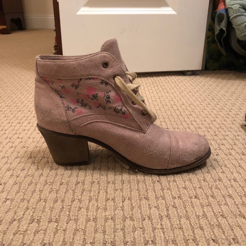 Floral booties